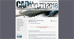 Desktop Screenshot of konference.cadforum.cz